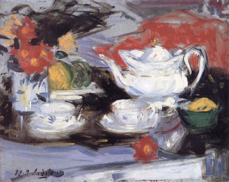 Francis Campbell Boileau Cadell Still Life with White Teapot oil painting image